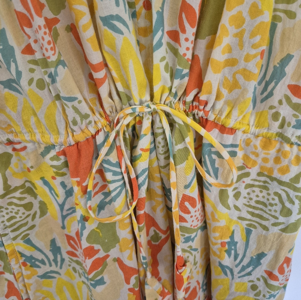 Velvet By Graham & Spencer Dress Yellow Floral Size S - Picture 8 of 13